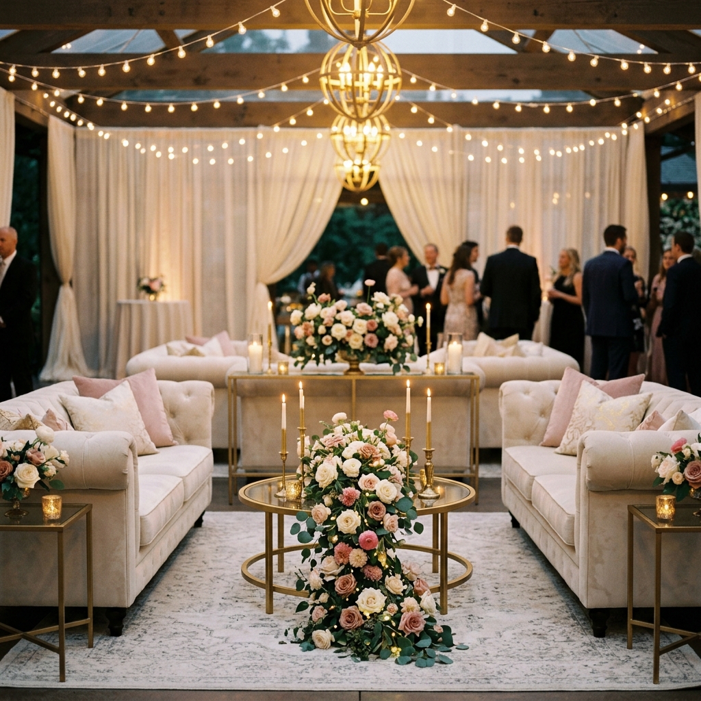 Luxury wedding lounge